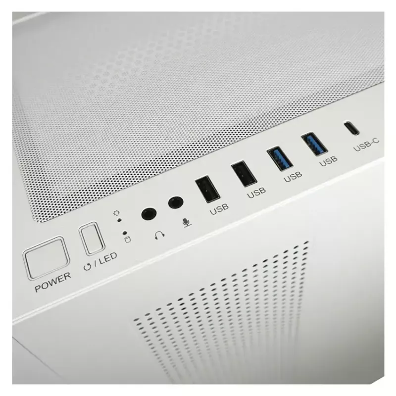 Caja para PC LC-Power LC-7041B-ON Midi Tower Blanca