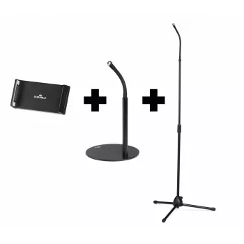 Soporte activo Durable TWIST COMBI para móvil smartphone tablet negro