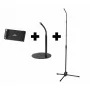 Soporte activo Durable TWIST COMBI para móvil smartphone tablet negro