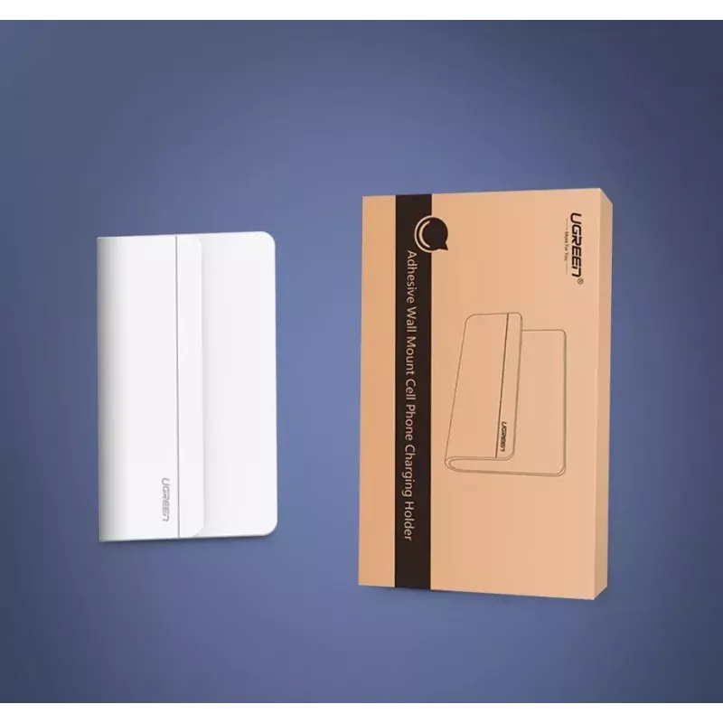 UGREEN 30394 soporte adhesivo de pared para carga de móvil, blanco