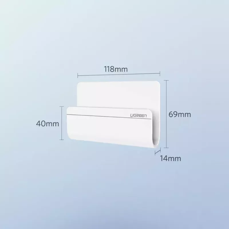 UGREEN 30394 soporte adhesivo de pared para carga de móvil, blanco