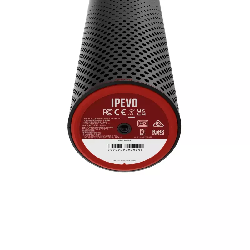 IPEVO TOTEM 360 cámara de conferencia con altavoz manos libres 360° inmersiva