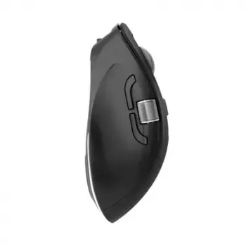 ALOGIC AMBT7KBK ratón inalámbrico — diestro, RF + Bluetooth, 6400 DPI, 7 botones, negro
