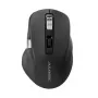 ALOGIC AMBT7KBK ratón inalámbrico — diestro, RF + Bluetooth, 6400 DPI, 7 botones, negro