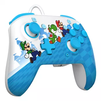 Gamepad PDP Mario Escape REMATCH para Nintendo Switch — USB con cable, D-Pad, botón Home, Multicolor
