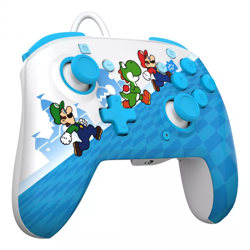 Gamepad PDP Mario Escape REMATCH para Nintendo Switch — USB con cable, D-Pad, botón Home, Multicolor