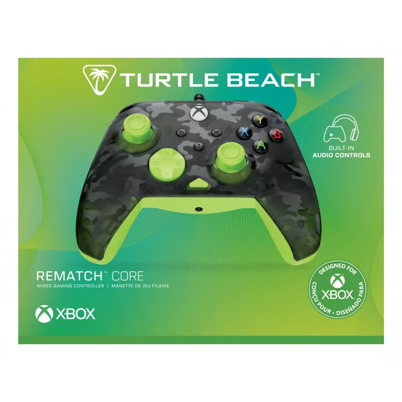 Gamepad Turtle Beach Rematch Core Negro Gris Amarillo USB con cable
