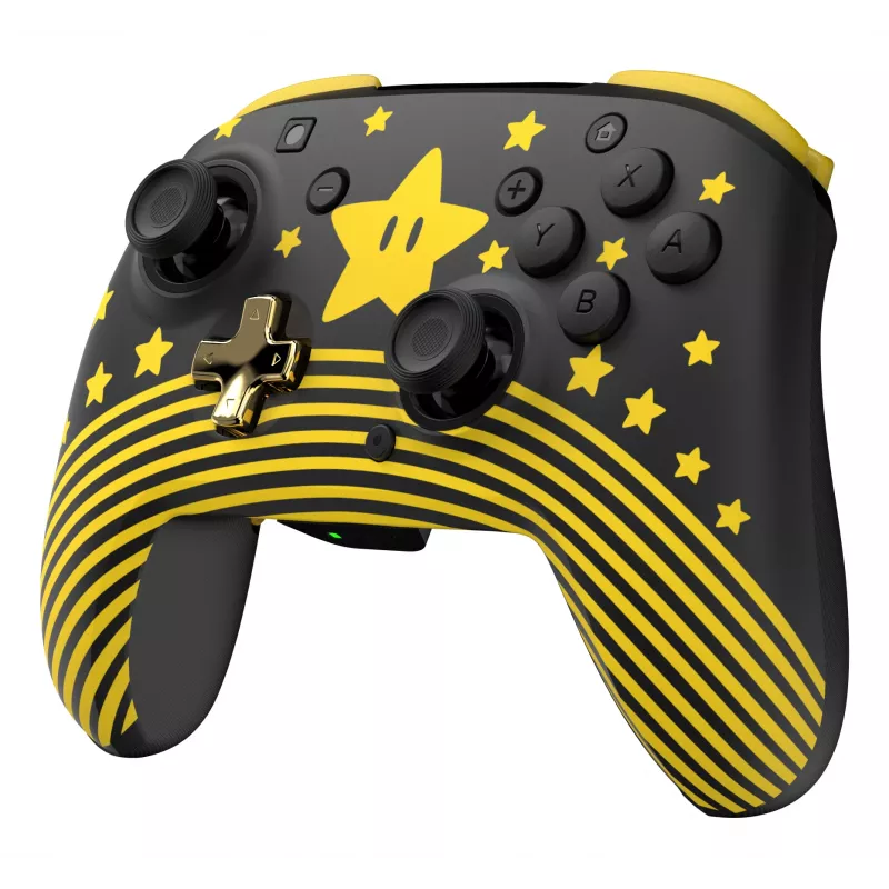 Mando inalámbrico Turtle Beach Rematch TBC-8101-75 para Nintendo Switch, Super Mario Star, negro/amarillo