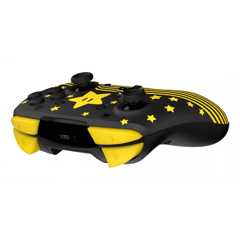 Mando inalámbrico Turtle Beach Rematch TBC-8101-75 para Nintendo Switch, Super Mario Star, negro/amarillo