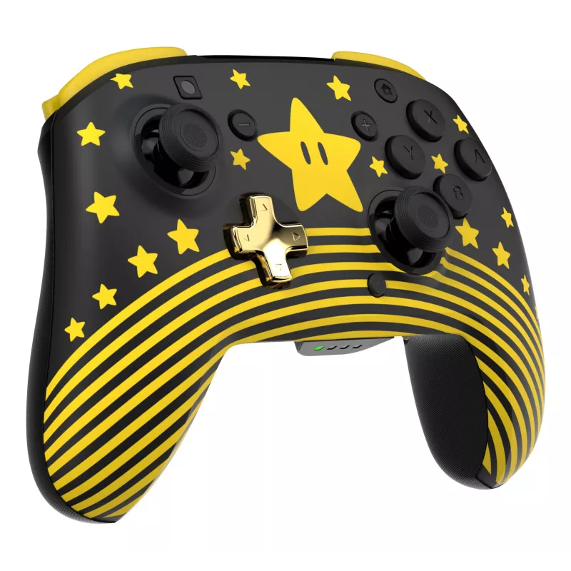 Mando inalámbrico Turtle Beach Rematch TBC-8101-75 para Nintendo Switch, Super Mario Star, negro/amarillo