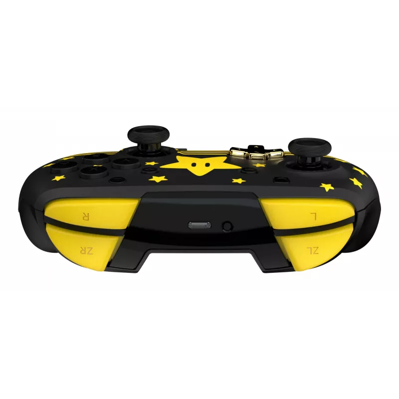 Mando inalámbrico Turtle Beach Rematch TBC-8101-75 para Nintendo Switch, Super Mario Star, negro/amarillo