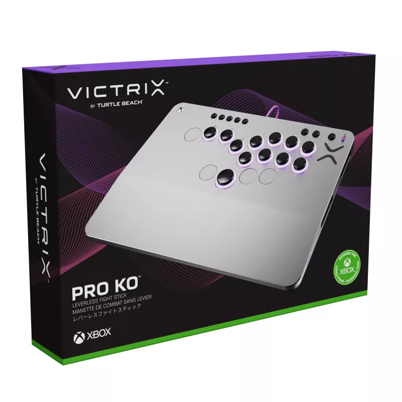 PDP Victrix Pro KO Leverless Fight Stick Gris USB Fightstick PC, Xbox Series S, Xbox Series X