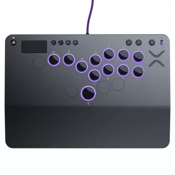 PDP Victrix Pro KO Leverless Fight Stick Gris USB Fightstick PC, PlayStation 4, PlayStation 5