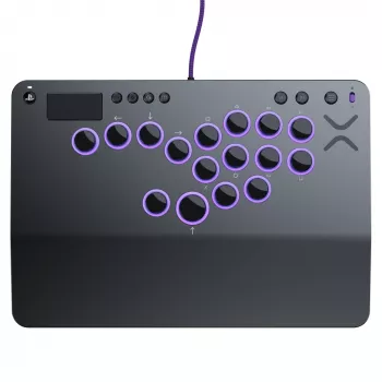 PDP Victrix Pro KO Leverless Fight Stick Gris USB Fightstick PC, PlayStation 4, PlayStation 5