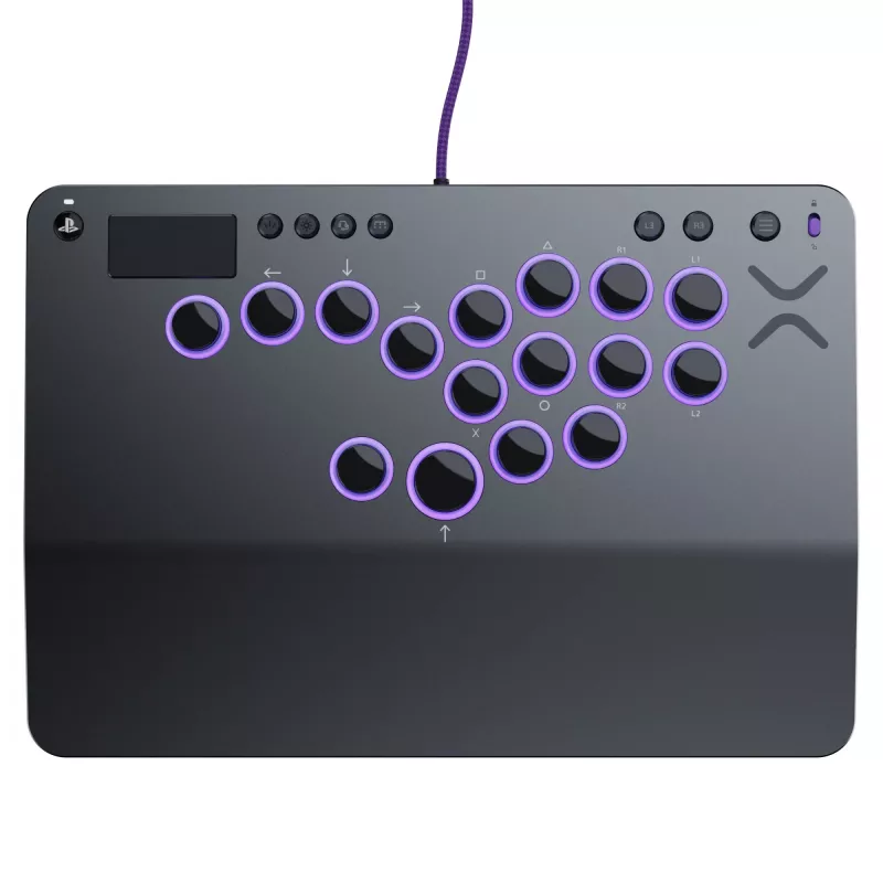 PDP Victrix Pro KO Leverless Fight Stick Gris USB Fightstick PC, PlayStation 4, PlayStation 5