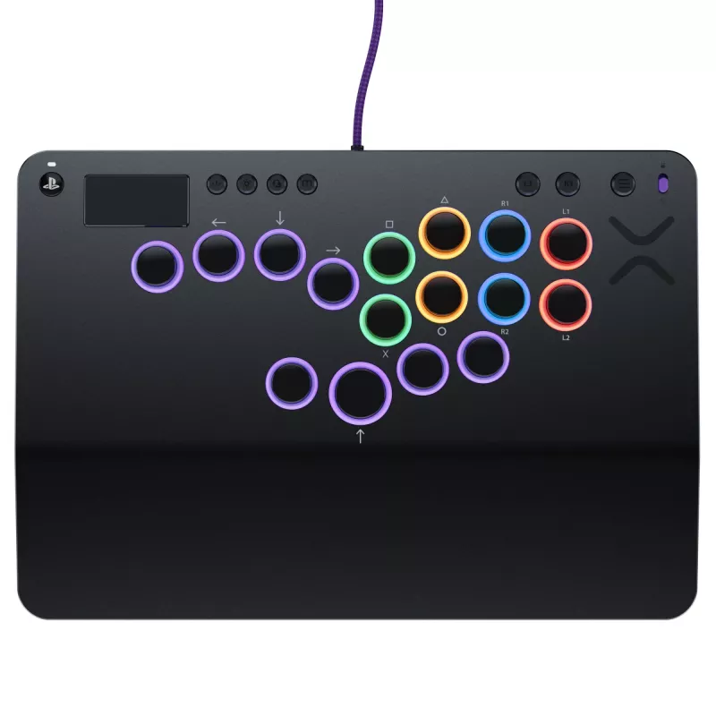 PDP Victrix Pro KO Leverless Fight Stick Gris USB Fightstick PC, PlayStation 4, PlayStation 5