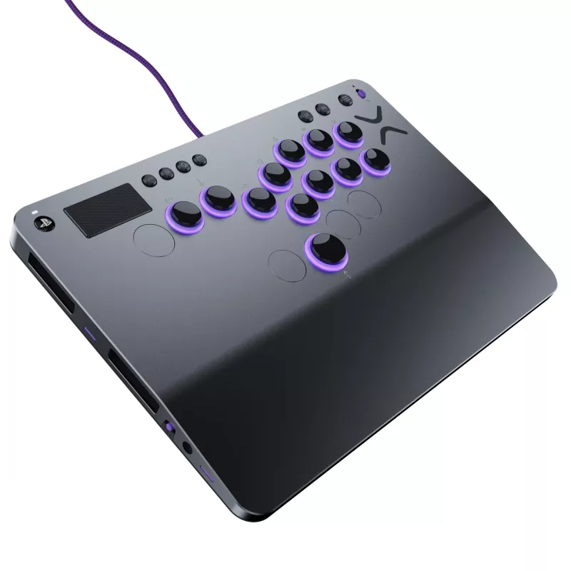 PDP Victrix Pro KO Leverless Fight Stick Gris USB Fightstick PC, PlayStation 4, PlayStation 5