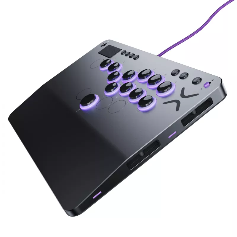 PDP Victrix Pro KO Leverless Fight Stick Gris USB Fightstick PC, PlayStation 4, PlayStation 5