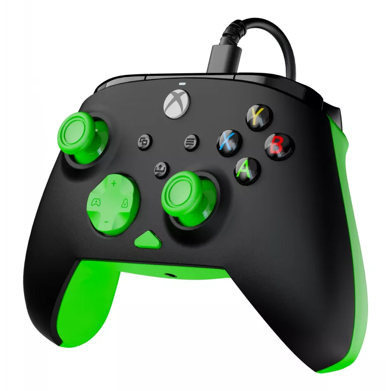 Gamepad Turtle Beach Rematch Core Negro Verde USB con cable PC Xbox