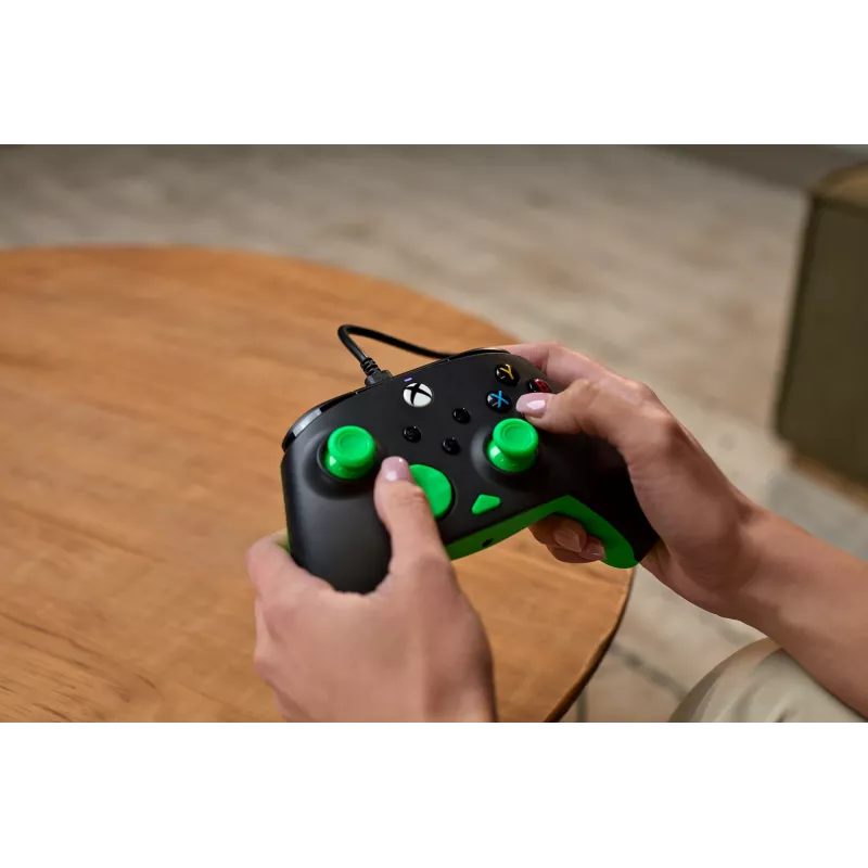 Gamepad Turtle Beach Rematch Core Negro Verde USB con cable PC Xbox