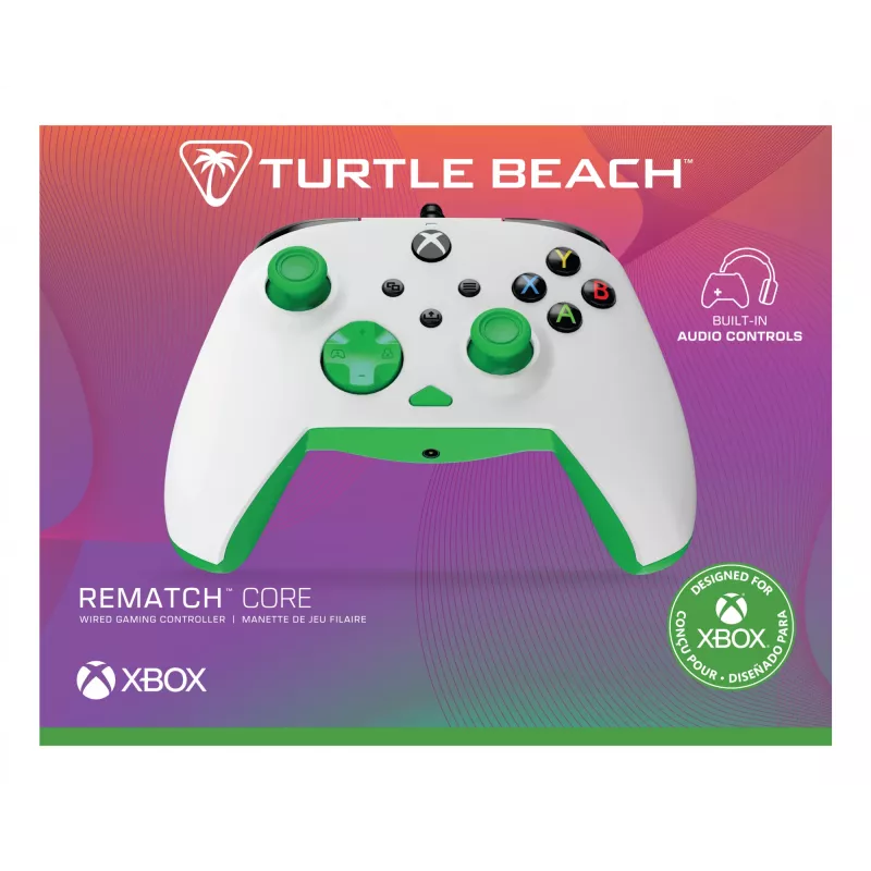 Gamepad Turtle Beach Rematch Core Verde Blanco USB PC Xbox Series