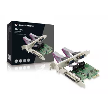 Conceptronic Tarjeta PCI Express 1 puerto paralelo y 2 puertos serie