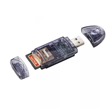 Hama Lector de tarjetas USB 3.0, SD/micro SD, Antracita