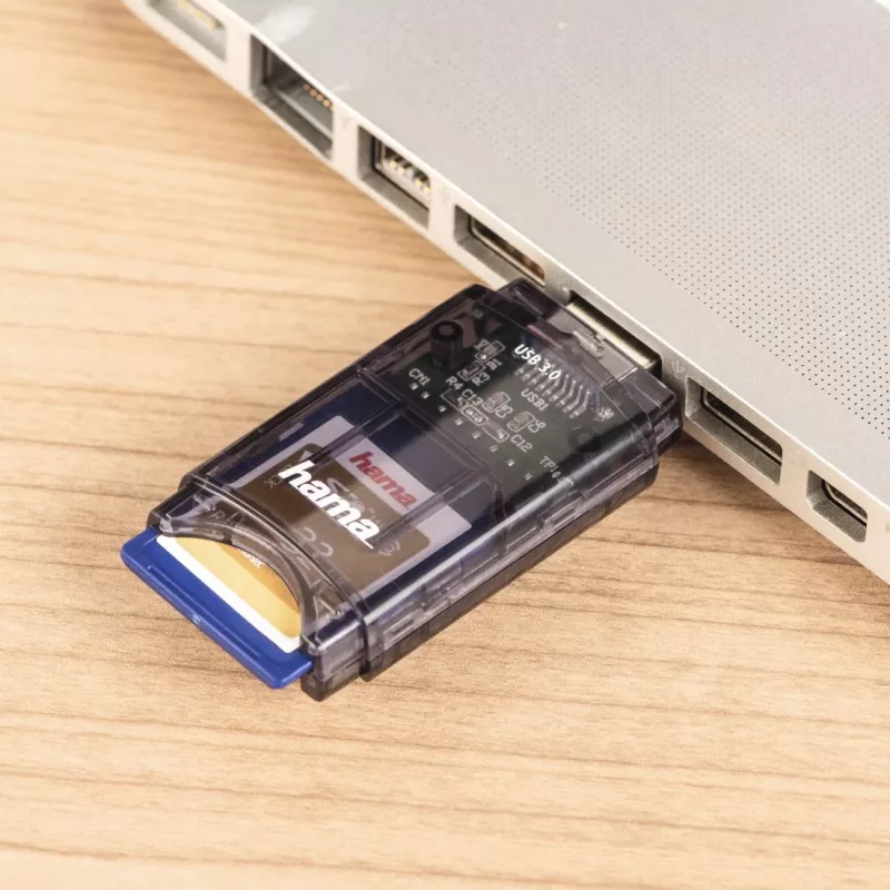 Hama Lector de tarjetas USB 3.0, SD/micro SD, Antracita