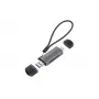 Conceptronic BIAN05G Lector de tarjetas 2en1 USB 3.0 Dual Plug, SD/MicroSD 3.0, UHS-I