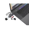 Conceptronic BIAN05G Lector de tarjetas 2en1 USB 3.0 Dual Plug, SD/MicroSD 3.0, UHS-I
