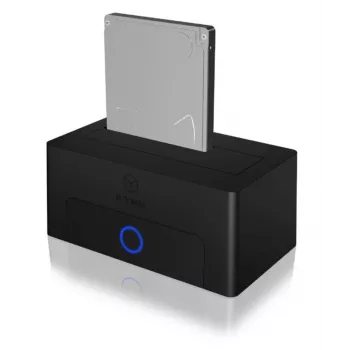 Caja externa para HDD/SSD de 2,5/3,5 pulgadas ICY BOX IB-1122-U3, SATA a USB 3.2 Gen1, 5 Gbit/s, Negro