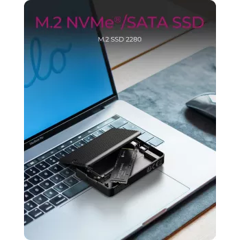 ICY BOX IB-CR601M-C31 Caja SSD Negra M.2