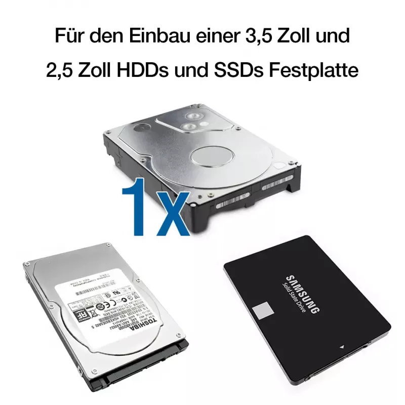 Caja para HDD Fantec DB-ALU31 Negra 3,5 pulgadas