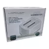 LC Power LC-DOCK-U3-VI - docking station HDD / SSD - 2.5, 3.5 (6,4 cm, 8,9 cm) - 2 canales - SATA - USB 3,2 (Gen 2x1) - blanco, cáscara de huevo (LC-DOCK-