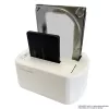 LC Power LC-DOCK-U3-VI - docking station HDD / SSD - 2.5, 3.5 (6,4 cm, 8,9 cm) - 2 canales - SATA - USB 3,2 (Gen 2x1) - blanco, cáscara de huevo (LC-DOCK-