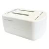 LC Power LC-DOCK-U3-VI - docking station HDD / SSD - 2.5, 3.5 (6,4 cm, 8,9 cm) - 2 canales - SATA - USB 3,2 (Gen 2x1) - blanco, cáscara de huevo (LC-DOCK-