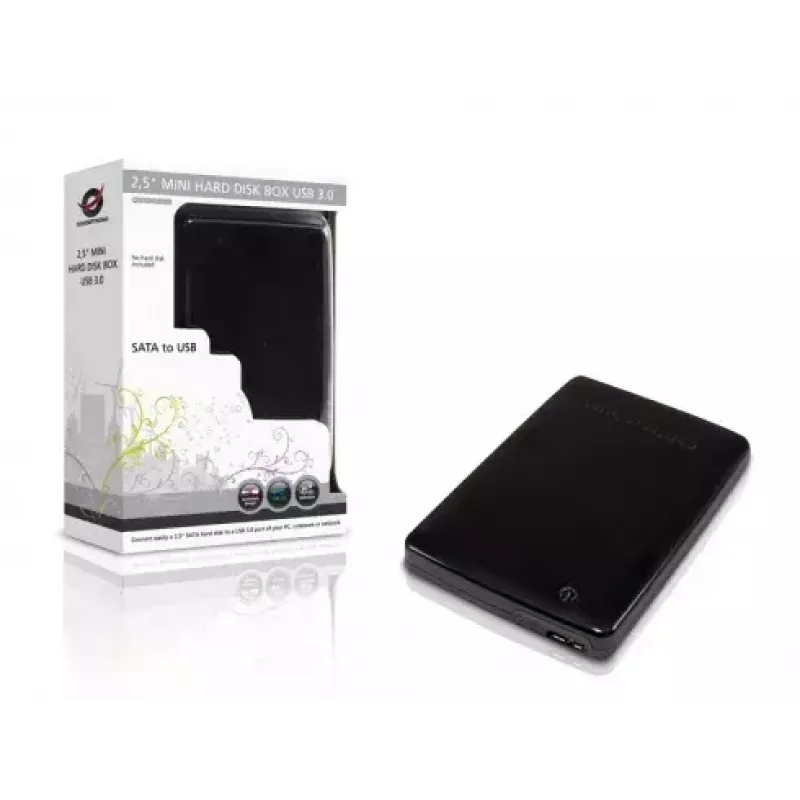 Carcasa de disco duro Conceptronic CHD2MUSB3B Mini USB 3.0
