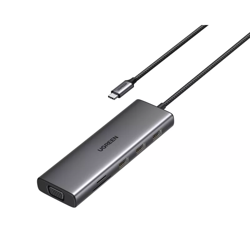 Ugreen Revodok hub USB-C 10 en 1 UGREEN 15601 10 puertos 4K HDMI