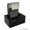 LC Power LC-DOCK-U3-HUB - docking station HDD con indicador de red, hub USB de 3 puertos, interruptor de encendido/apagado, función de clonación bahías: 2 - 2.5 / 3.5 compartidas