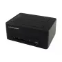 LC Power LC-DOCK-U3-CR - docking station HDD con indicador de red, interruptor de encendido/apagado, función de clonación bahías: 2 - 2.5 / 3.5 compartidas (6,4 cm/8,9 cm