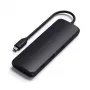 Satechi ST-UCHSEK adaptador multipuerto híbrido USB-C con carcasa para SSD, HDMI, negro