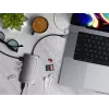 Dock para portátil Satechi ST-U4MA3M USB Type-C gris 100W Power Delivery