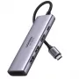 Ugreen hub USB-C 6 en 1 USB Type-C plateado