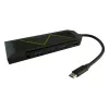 Hub USB LC-Power LC-HUB-C-MULTI-6-RGB Type-C 5000 Mbit/s negro