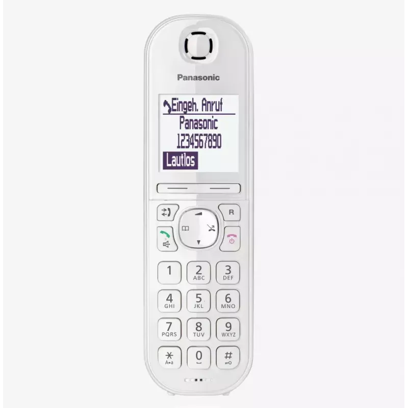 Panasonic KX-TGQ200GW teléfono digital inalámbrico DECT, blanco