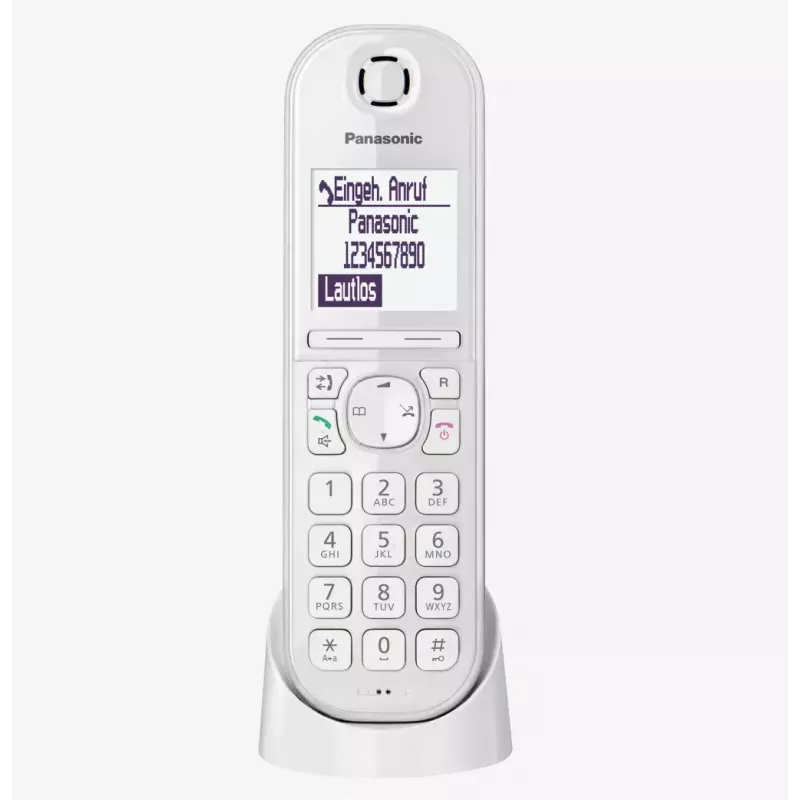 Panasonic KX-TGQ200GW teléfono digital inalámbrico DECT, blanco
