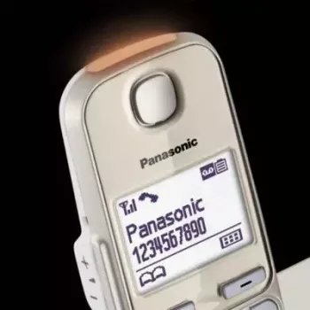Teléfono DECT Panasonic KX-TGE262GN con auricular inalámbrico e identificación de llamadas