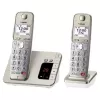 Teléfono DECT Panasonic KX-TGE262GN con auricular inalámbrico e identificación de llamadas