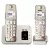 Teléfono DECT Panasonic KX-TGE262GN con auricular inalámbrico e identificación de llamadas