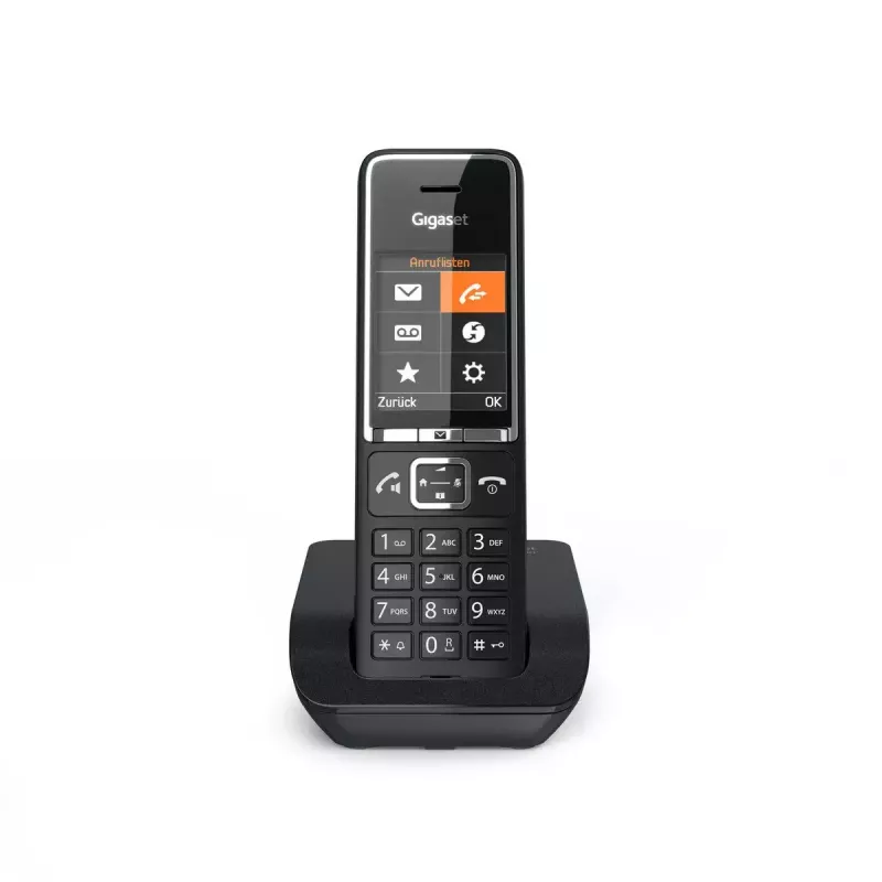 Teléfono analógico Gigaset COMFORT 550 con auricular inalámbrico y visualización del número